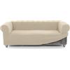 FAVERTI Copridivano Chester 3 posti da 180 a 230 cm | Modello NOVELE | Beige | Copridivano Chester di qualità in tessuto jacquard tatto cotone