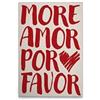 A.S. Création WTD DD133015 - Stampa su tela, motivo: More Amor por Favor, colore: beige, rosso, 40 x 60 cm