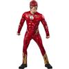 Rubie's THE FLASH (MOVIE) COSTUME costume infantile, costume ufficiale, Tuta con petto imbottito, 1/2 maschera, licenza ufficiale per Carnevale, Halloween, feste e compleanni