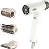 Shark SpeedStyle Plus RapidGloss Finish Think for Straight & Wavy Hair, 3 End Caps, Quick Drying, Removes Pistons, No Thermal Damage, Silk White HD333EU