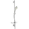 Hansa 44670133 Set di aste Basicjet Parete, Kit di Montaggio, doccetta, Spinta, portasapone | Asta 920 mm, Diametro Testa Ø 95 mm, 3 getti, Tubo Doccia: 1750 mm, Cromo