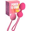 MySecretCase Palline Kegel Donne - Set Di Palline Vaginali Sextoys Pavimento Pelvico, Palle Kegel Ginnastica Pelvica Per Donna, Palla Gravidanza Allenamento Pavimento Pelvico Strumenti (Rosa)