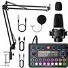 NEWFUN Mixer Audio, Scheda Audio, Mixer Audio Stereo Bluetooth con Suono Multiplo, Compatibile con Computer e Smartphone per DJ, Registrazioni in Studio, Karaoke Online