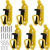 JABNOW 6 Pezzi Supporto per Pala per Portapacchi, Portapala da Tetto con Viti, Supporto Pala per Camion, Kit di Montaggio Supporto per Vanga/Ascia, Accessori per Portapacchi