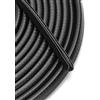 QWORK® Protezioni Per Portiera Auto, Guarnizione Portiera Per Auto, Non È Necessario Incollarlo, Bordo A Forma Di U, 10 M, Nero