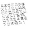 YasJess 40 pezzi 3D Adesivo Auto Emblema Lettere personalizzate Set 3D adesivo cromato per auto 26 lettere 10 numeri 4 simboli in Argento Autoadesivi DIY Decorazione
