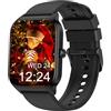Popglory Smartwatch Bambini Uomo Donna, 100+ Sports & 24/7 Salute Orologio, Chiamate Bluetooth, Pressione Sanguigna, Frequenza Cardiaca, Stress, con/senza app, Sveglia, Calcolatrice, Contapassi Android iOS