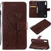 Fatcatparadise Cover per Samsung Galaxy A10/M10, Custodia Samsung A10/M10, Custodia Portafoglio a Libro in Pelle Flip Cover e TPU Silicone con Funzione Supporto Chiusura Magnetica (caffè)