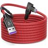 ACAGET Cavo USB C 1.8M,100W 6A Cavo USB C 90 Gradi Nylon per Super-Charge Cavo di Ricarica per HONOR 200 Pro 200 Lite Magic8 7 6 Lite Pro Magic7Lite Pro,100W Ricarica Rapida Cavo per HONOR 90 70 Lite X8b X6b