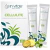 In vitae Italian Lifestyle IN VITAE CELLULITE - Bromelina complex forte drenante con Centella Asiatica, Ananas e Vitamina C - Drenaggio Liquidi e Microcircolo - 20 Stick Gel Gusto Ananas
