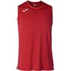 Joma Maglia Sans Manches Basket Combi, Unisex - Adulto, Uniquenumber, Rosso, 6XS-5XS