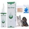 QEEROYO Detergente per Gli Occhi per Cani e Gatti, Gocce Oculari per Animali Domestici 60Ml, Gocce Oculari per Cani E Gatti, Pulizia Delicata del Contorno Occhi, Rimuove Residui ed Impurità.