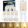 QOJUX 3W G9 Lampadine Led Dimmerabili, Classe Energetica C, 34 Led 480Lm Bianco Caldo 2700K, Equivalenti A 50W Alogene, CRI>80 Senza Sfarfallio Lampadine G9 A Risparmio Energetico Confezione Da 10