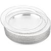 Matana - 20 Piatti da Dessert in Plastica con Bordo Argento, 19cm - Eleganti, Resistenti e Riutilizzabili - Piattini per Matrimoni, Compleanni, Battesimi, Natale, Barbecue, Feste