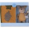 Sterntaler Set regalo unisex per bambini, coniglietto - Mini coniglietto e bavaglini in spugna - marrone chiaro