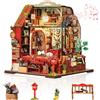 Foyucool DIY Miniature House, Kit Casa delle Bambole in Legno da Montare, Modellino Creativo per Adulti, Compleanni e Natale, Casa dei Libri