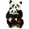 WWF 15183008 - Peluche, Mamma Panda con Il Suo Cucciolo, 28 cm