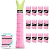 Ogeenier Overgrip x12 Antiscivolo e Anti-Sudore per Racchette, Adesivo Autoadesivo - Perfetto Come Grip Racchetta Padel, Grip Racchetta Tennis e Overgrip Tennis per Padel, Tennis, Badminton e Squash