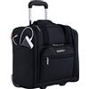 TPRC Bagaglio Cabina Sottosedile da 38 cm Approvato dalle Compagnie Aeree con Porta di Ricarica USB, Nero