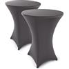 Blumtal Coperta estensibile, elegante da bar per tavolo da bistrò, 80-85 cm, carbone