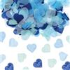 QUARKZMAN 2400 Pezzi 1 Pollici Cuori Carta Coriandoli Coriandoli Carta per Festa Palloncino Matrimonio Decorazioni Tavolo San Valentino, Blu