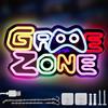 BAIFULAI Gaming Zone Insegna al Neon, LED Gaming al Neon Colorato, Luce al Neon USB Letter Game per Decorazione da Parete, Insegna al Neon per Zona Gaming, Grotta dell'Uomo, Regali Insegna LED per