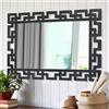 AAZZKANG Specchio decorativo da parete con cornice in legno, grande, 65 x 45 cm, moderno, rettangolare, da appendere, per camera da letto, soggiorno, bagno, corridoio, ingresso, nero