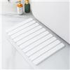 Pure 4Home Tappeto Bagno Diatomite Pieghevole 60x39cm | Pietra Assorbente con Rete Antiscivolo per Doccia o Cucina | Asciugatura Rapida e Sicura | Tappeto in Pietra Naturale (Bianco)
