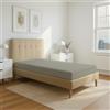 Pizuna Linens Pizuna Lenzuolo angoli Singolo 100% Cotone 90x200 cm Bianco 400 fili 1 Pz