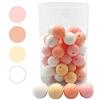 Oulitigy Slicone Perline Perdenti Fai Da Te 12mm 50pc Set Rosa Di Accessori Per la Creazione Di Gioielli Fai Da Te