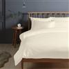 Pizuna Linens Pizuna Copripiumino Matrimoniale Cotone 240x200 Avorio 400 fili 3 Pezzi Set