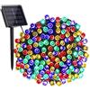 NEXVIN Natale Luci Stringa Solari, 22 m, 200 LED, per esterni, 8 modalità, impermeabili, luci di Natale per giardino, feste, vacanze, albero, cortile, patio, decorazione,Colorato