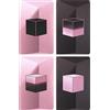 Moleskine x BLACKPINK Set 4 Cahier Journal Album Square Two, Quaderni con Pagine Bianche con Copertine Flessibili e 16 Fogli Staccabili, Formato Pocket 9 x 14 cm