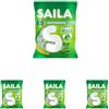 Saila Jelly - Confetti Menta Vegan, Croccanti Fuori e Morbidi Dentro, Senza Glutine - 75 gr, 1.0 unità (Confezione da 4)