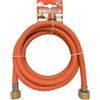 S&M Femmina 3/8 Izq- 21.8 Izq Tubo Flessibile Gas Rinforzato, Arancione, 322068
