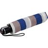Knirps Ombrello da donna grande Duomatic Stripe, Stripe Blue, Elegante