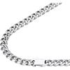 FindChic Collana Uomo Acciaio a Catena Cubana Miami Collana Uomo Catena in Acciaio Inossidabile Colore Argento Larghezza 9mm Lunghezza 51cm Stile Hip Hop Punk Regalo Confezione