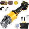 CDIYTOOL Smerigliatrice angolare senza fili per Dewalt 18 V/20 V, smerigliatrice angolare senza spazzole da 10000 giri/min, per ruote da 125 mm, 3 velocità variabili per smerigliatura, taglio e lucidatura