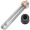 DERNORD 220V 2000W 1-1/2 pollice Elemento riscaldante tipo 3U Riscaldatore d'acqua BSP flangia in rame