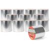 TAPEBEAR nastro butilico 100mm x 5m, impermeabile nastro sigillante autoadesivo in alluminio butilico per riparazione di tetti, grondaie e perdite, 12 Rotoli