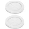 sourcing map 2 occhielli in gomma da 70 mm, diametro interno 60 mm, guarnizione ad anello a doppia faccia per proteggere cavi firewall, colore bianco