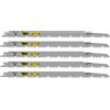 SabreCut 5 x SabreCut SCRS1531LLP 300mm 5 TPI S1531LL Lame per sega universale per potatura taglio del legno molto veloce compatibili con Bosch Dewalt Makita e molti altri