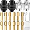 EATBALE Pinze di serraggio per trapano Accessori per Dremel 7700 3000 4000 8200, Dado in metallo M8, 4486 Mandrino multiplo, Pinze di serraggio in ottone (0,8-3,2 mm), utensile rotante senza chiave