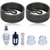 AUMEL Kit Molla Avviamento per Stihl BG56 BG66 BG86 HS46 HS81 SH56 Soffiatori Ricambi con Candela CMR6H Filtro Carburante Pompa Innaffiamento Corda 42411953501 00003503502