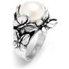 Giovanni Raspini / Drops / anello Farfalle / argento con perla naturale - 11100