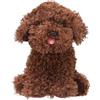 Depesche 13862 TOPModel Fur Ever Friends - Cody, Cane di Peluche con Pelliccia riccia Marrone Scuro, Alto Circa 16 cm.