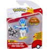Pokémon Battle Figure Confezione da 3 - Include Flash & Kabuto da 5 cm e Quaxwell da 7,5 cm