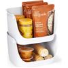 Stusgo Set Di 8 Contenitori Ermetici Per Alimenti Con Coperchio - Plastica Trasparente, 5 Misure, Senza BPA, Per Dispensa - 2