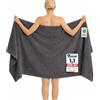 Komfortec Telo Bagno 100x200 cm 100% Cotone, Telo Sauna XXL, Morbido e Assorbente, Spugna, Asciugatura Rapida, Grigio Antracite