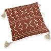 Versa Cuscino rosso nappe 10 x 45 x 45 cm, multicolore, 10 x 45 x 45 cm